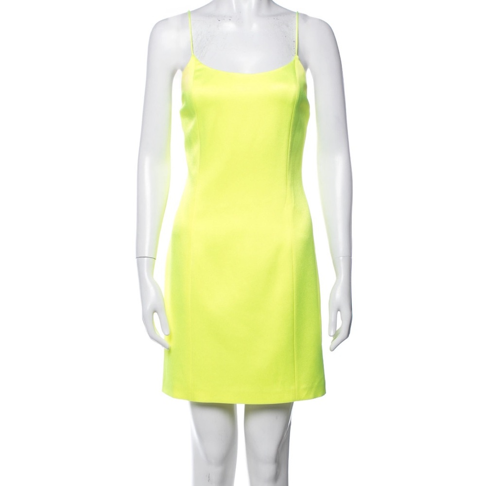 Alice & Olivia yellow mini dress